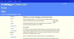 Desktop Screenshot of mileage-charts.com
